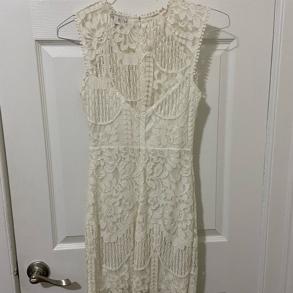 Lace white dress